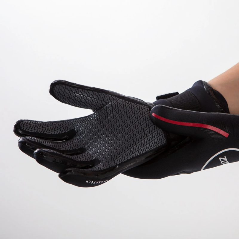 Zone3 Neoprene Heat-Tech Gloves in Black / Red-2